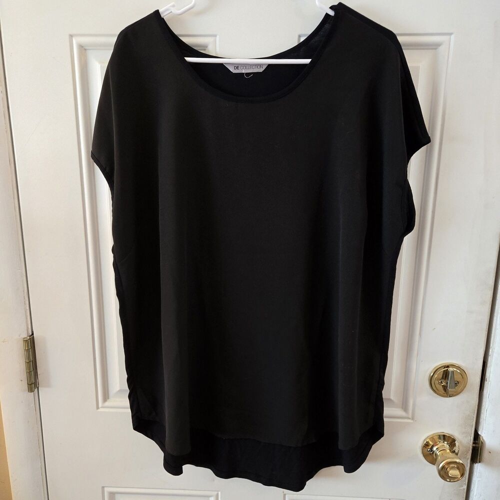 DE collection Women’s cool Yule T Shirt Loose top Size Large Relaxed Fit